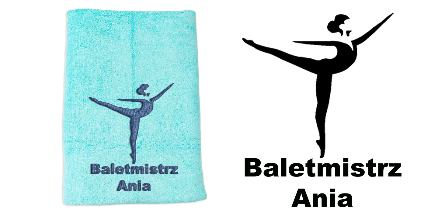 ręcznik szybkoschnący z mikrofibry dla baletnicy